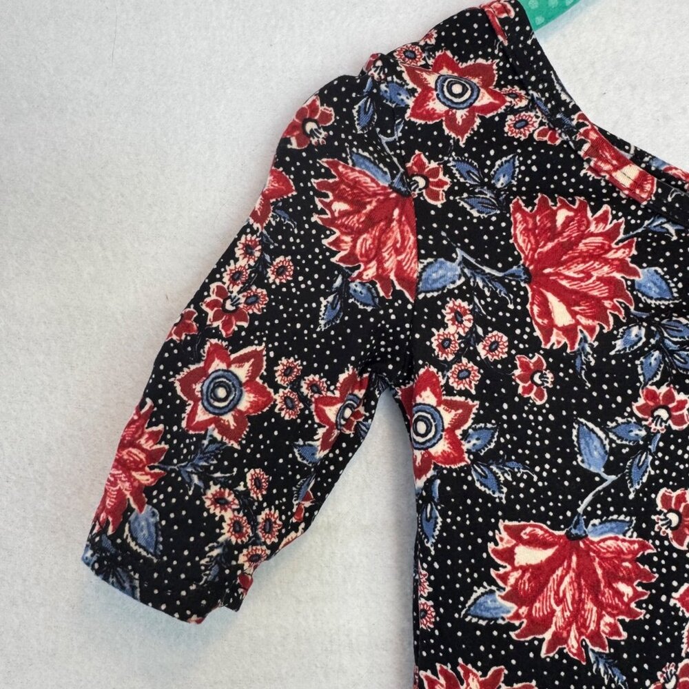 Dotdotsmile Dress Size 2T Black and Red Floral Super Soft New with Tags - Picture 2 of 7
